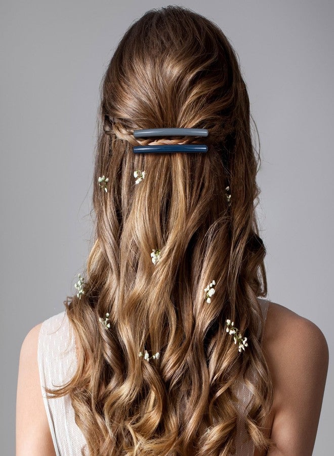 Mxxipp 6pcs French Hair Barrettes for Women, Non-Slip Spring Flat Clips Pins, Elegant Styling Accessories for Short Long Thin Thick Fine Hair - 6 Colors - Image 5